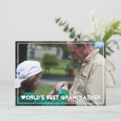 世界の祖父最高の | 父の日 カード (スタンド正面)