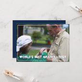 世界の祖父最高の | 父の日 カード (正面/裏面インサイチュ)