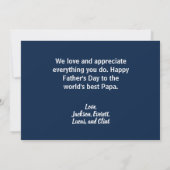 世界の祖父最高の | 父の日 カード (裏面)