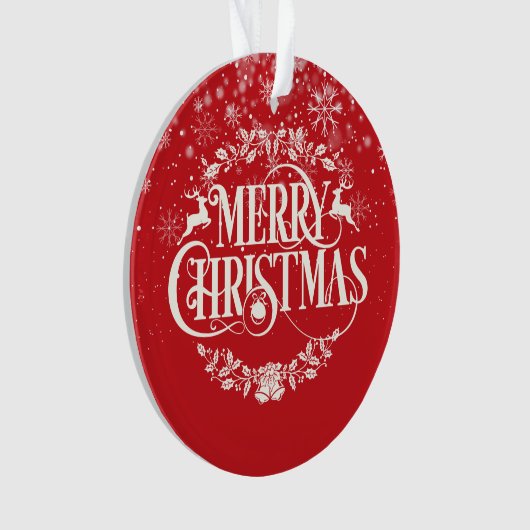 世界の祖父母の最高の定義クリスマス オーナメント (正面)