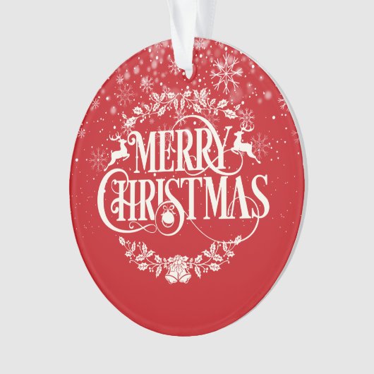 世界の祖父母の最高の定義クリスマス オーナメント (正面)