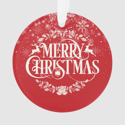 世界の祖父母の最高の定義クリスマス オーナメント (正面)