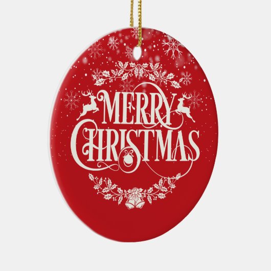 世界の祖父母の最高の定義クリスマス セラミックオーナメント (右)