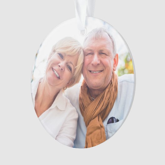 世界の祖父母最高のの定義写真 オーナメント (正面)