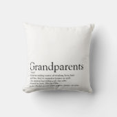 世界の祖父母最高のの定義写真 クッション (正面)