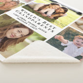 世界の祖父母最高の写真コラージュ シェルパブランケット (3/4)