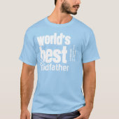 世界の神最高の父または何らかの役割白黒 Tシャツ (正面)