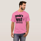世界の神最高の父または家族の役割グレー Tシャツ (正面フル)
