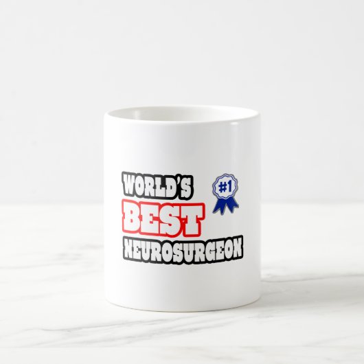 世界の神経医最高の者 コーヒーマグカップ (中央)