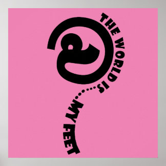 世界の私の足ハッピーポスター ポスター