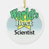 世界の科学最高の者 セラミックオーナメント (正面)