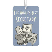 世界の秘書最高の会社員 カーエアーフレッシュナー (裏面)