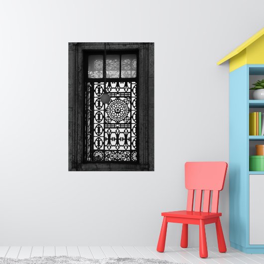 世界の窓：カイロモスクB&W ポスター (子ども部屋1)