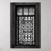 世界の窓：カイロモスクB&W ポスター (正面)
