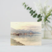 世界の端で引き上げるボート ポストカード (スタンド正面)