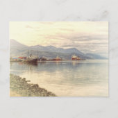 世界の端で引き上げるボート ポストカード (正面)