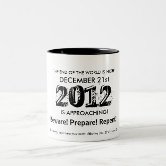 世界の端は近いです! ツートーンマグカップ