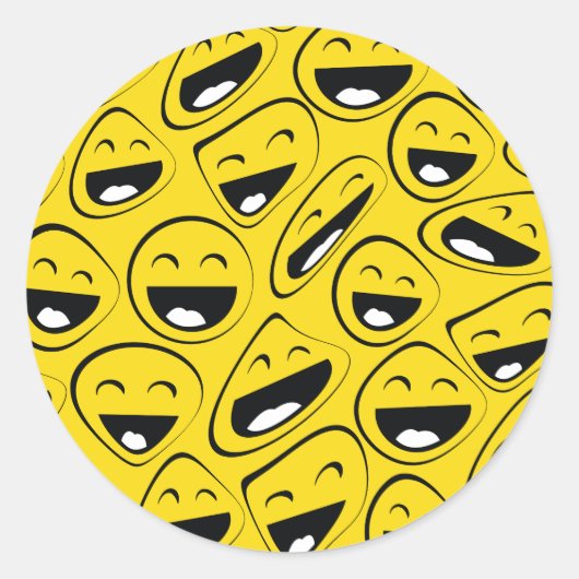 世界の笑いの日5月 ラウンドシール (正面)