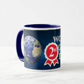 世界の第2すばらしいパパ マグカップ (正面左)