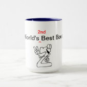 世界の第2最も最高のなボス マグカップ (中央)