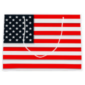 世界の米国旗米国 ラージペーパーバッグ (正面)