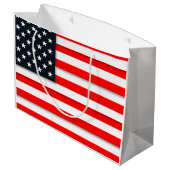 世界の米国旗米国 ラージペーパーバッグ (裏面アングル)