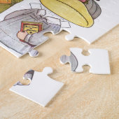 世界の紙の人形のまわりのトロッコのDingleの旅行 ジグソーパズル (側面)