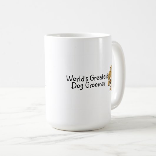 世界の素晴らしい犬のトリマー コーヒーマグカップ (正面右)