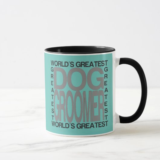 世界の素晴らしい犬のトリマー マグカップ (右)