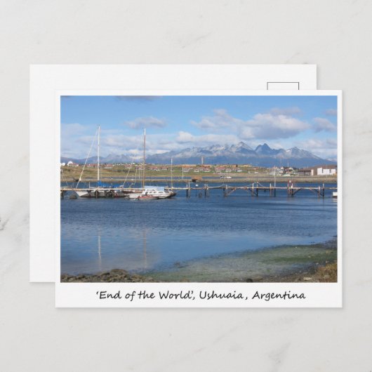 世界の終わり、ウシュアイア、アルゼンチン ポストカード (正面/裏面)