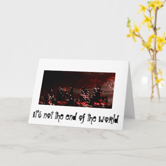 世界の終わり（エージェンシー・グリーティング） カード (黄色い花)