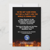 世界の終末・地獄の黙示録パーティー 招待状 (裏面)