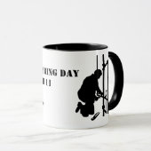 世界の給排水衛生設備配管の日のマグカップ マグカップ (正面右)