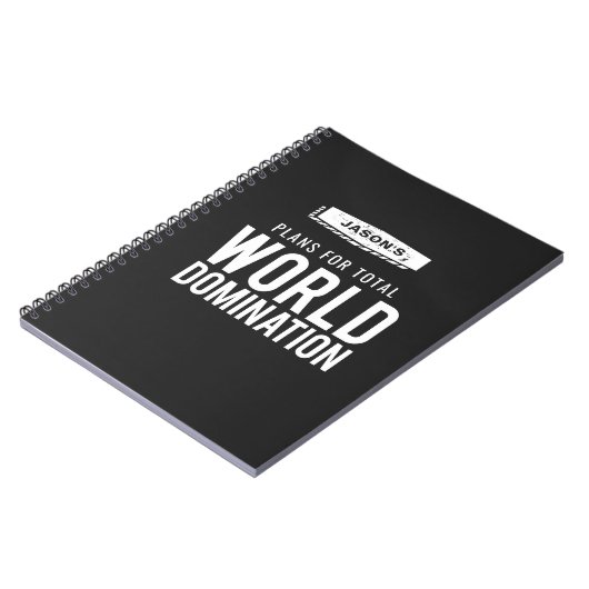 世界の統治のチェックリスト|のおもしろいな名前をカスタムする ノートブック (左側)