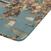 世界の絵解き地図 カッティングボード (角)