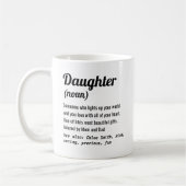 世界の絶え間な最高のい娘の定義の態度 コーヒーマグカップ (左)