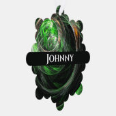 世界の緑の抽象芸術 オーナメントカード (右)