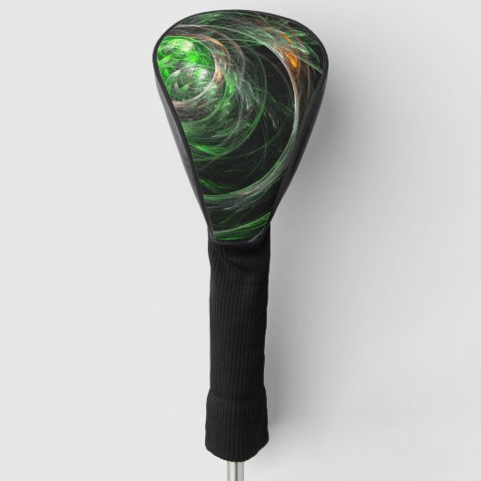 世界の緑の抽象芸術 ゴルフヘッドカバー (正面)