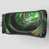 世界の緑の抽象芸術 ゴルフヘッドカバー (正面)