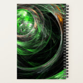 世界の緑の抽象芸術 ノートブック (裏面)
