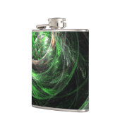世界の緑の抽象芸術 フラスク (左)