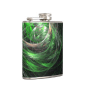 世界の緑の抽象芸術 フラスク (右)