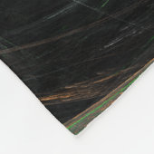 世界の緑の抽象芸術 フリースブランケット (角)