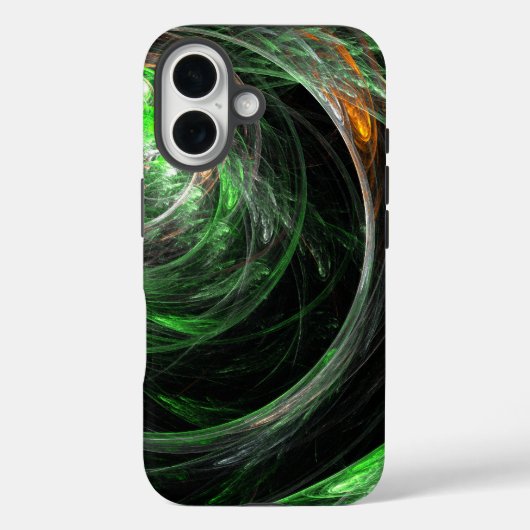 世界の緑の抽象芸術 Case-Mate iPhoneケース (裏面)