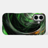 世界の緑の抽象芸術 Case-Mate iPhoneケース (裏面 (横))
