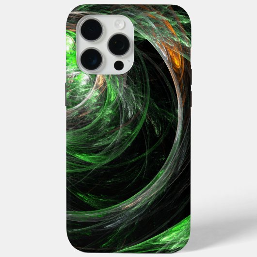 世界の緑の抽象芸術 Case-Mate iPhoneケース (裏面)