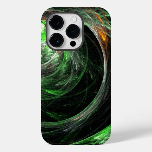 世界の緑の抽象芸術 Case-Mate iPhoneケース (裏面)
