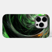 世界の緑の抽象芸術 Case-Mate iPhoneケース (裏面 (横))