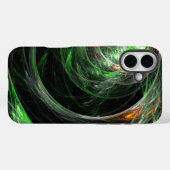 世界の緑の抽象芸術 Case-Mate iPhoneケース (裏面 (横))
