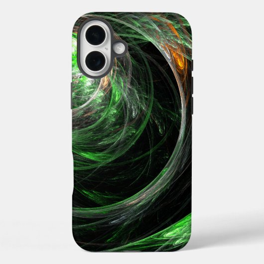 世界の緑の抽象芸術 Case-Mate iPhoneケース (裏面)